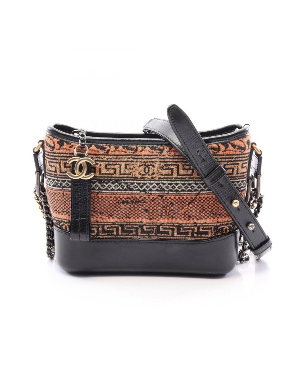 Chanel Shoulder Bag Gabrielle de Chanel Small Hobo Black Multi Leather Chain